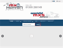 Tablet Screenshot of mx5heaven.co.uk